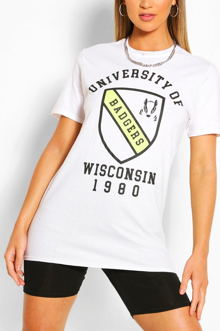 T-Shirt mit „University“-College-Print image number 1