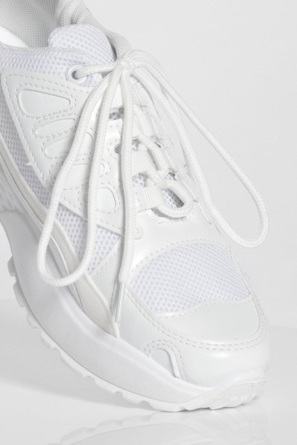 lace up chunky trainers