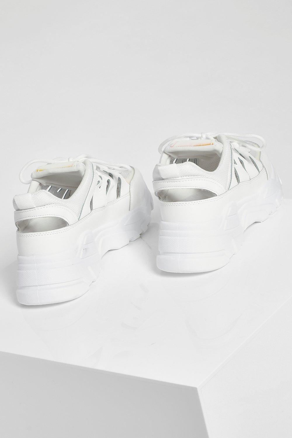scarpe ginnastica con plateau