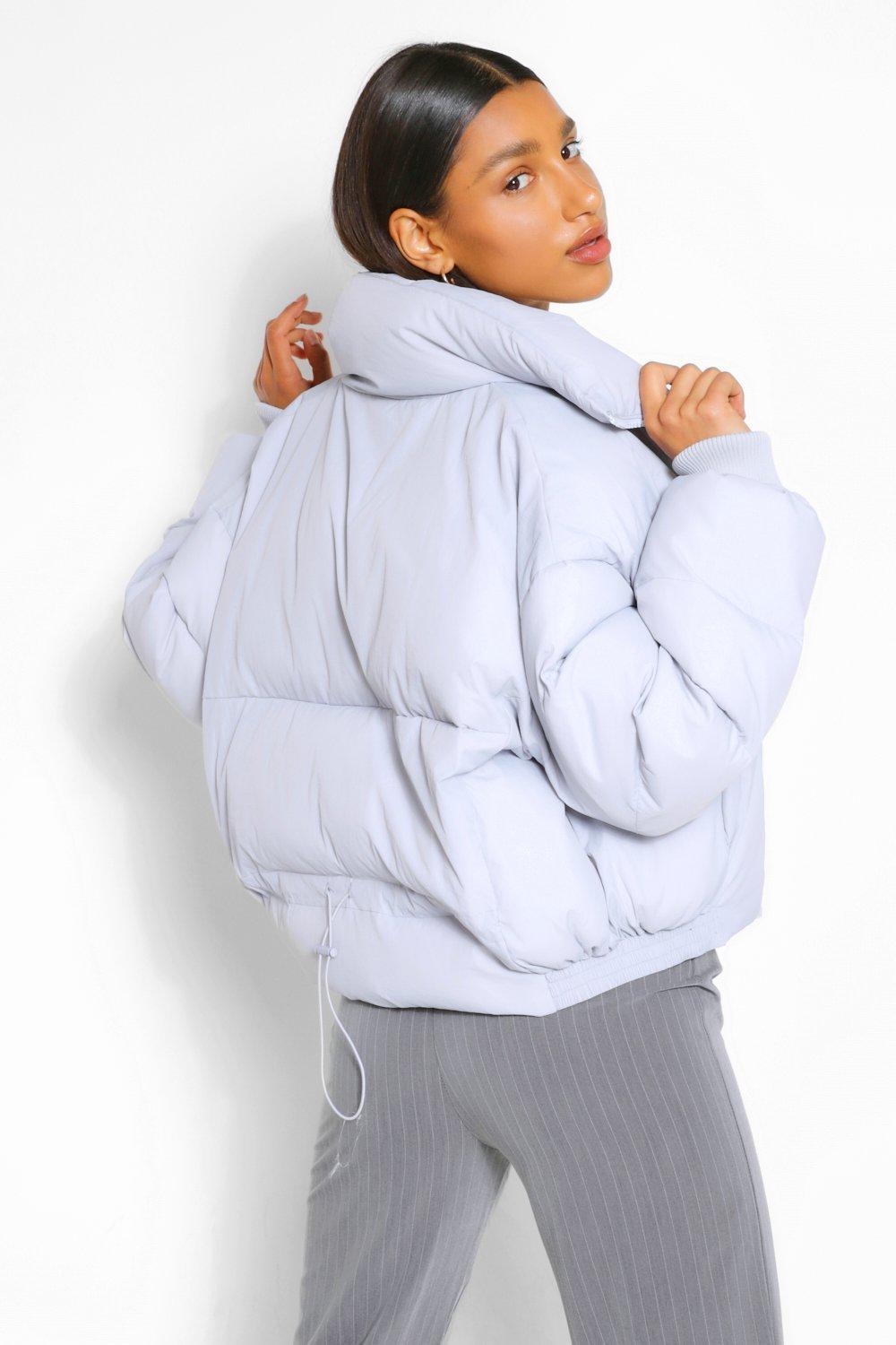 Boohoo funnel neck puffer jacket shop