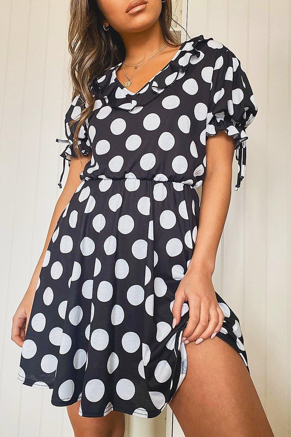 Polka dot tea outlet dress uk