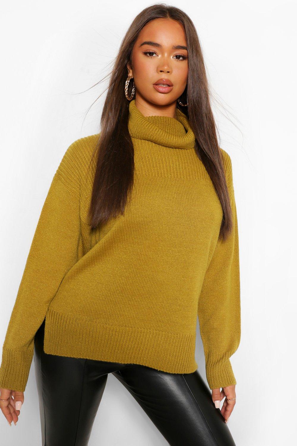 black and mustard jumper