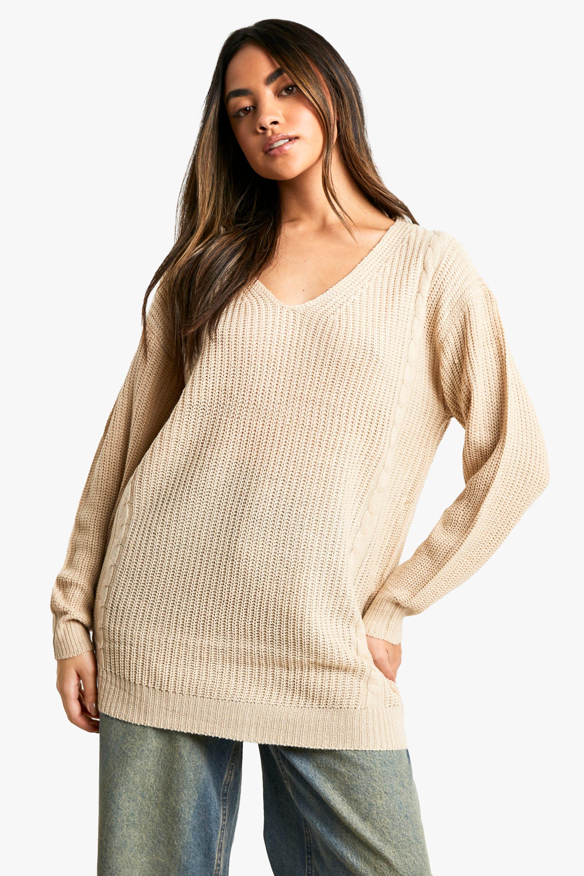 V Neck Oversized Jumper