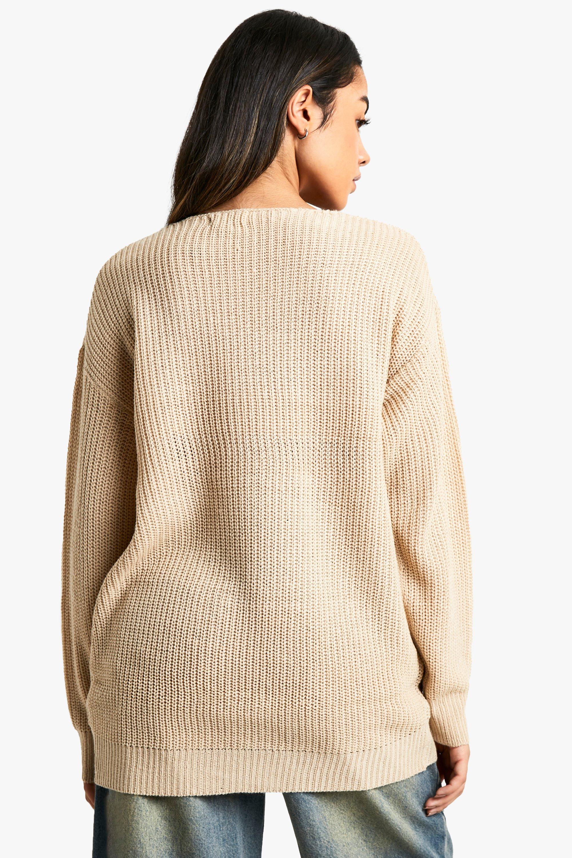 Oatmeal oversized outlet sweater