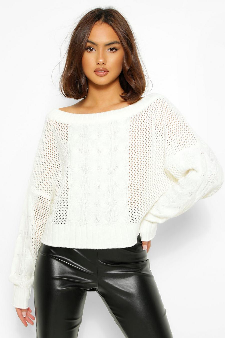 Loose Cable Knit Sweater image number 1