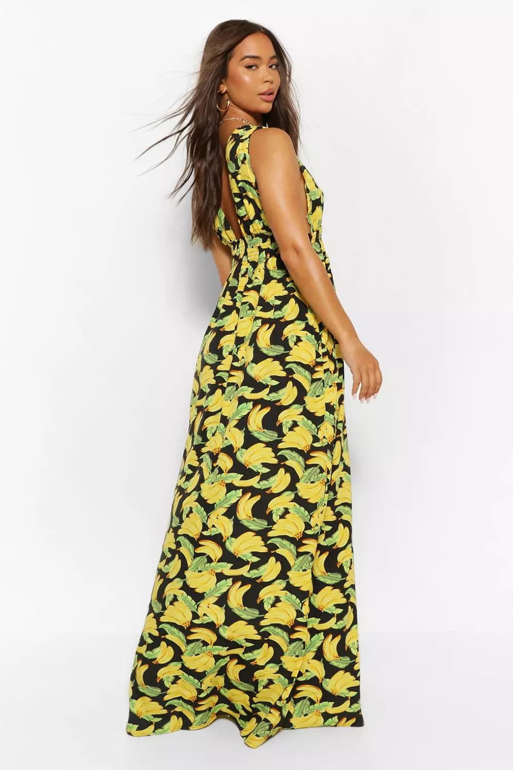 Fruit print 2025 maxi dress