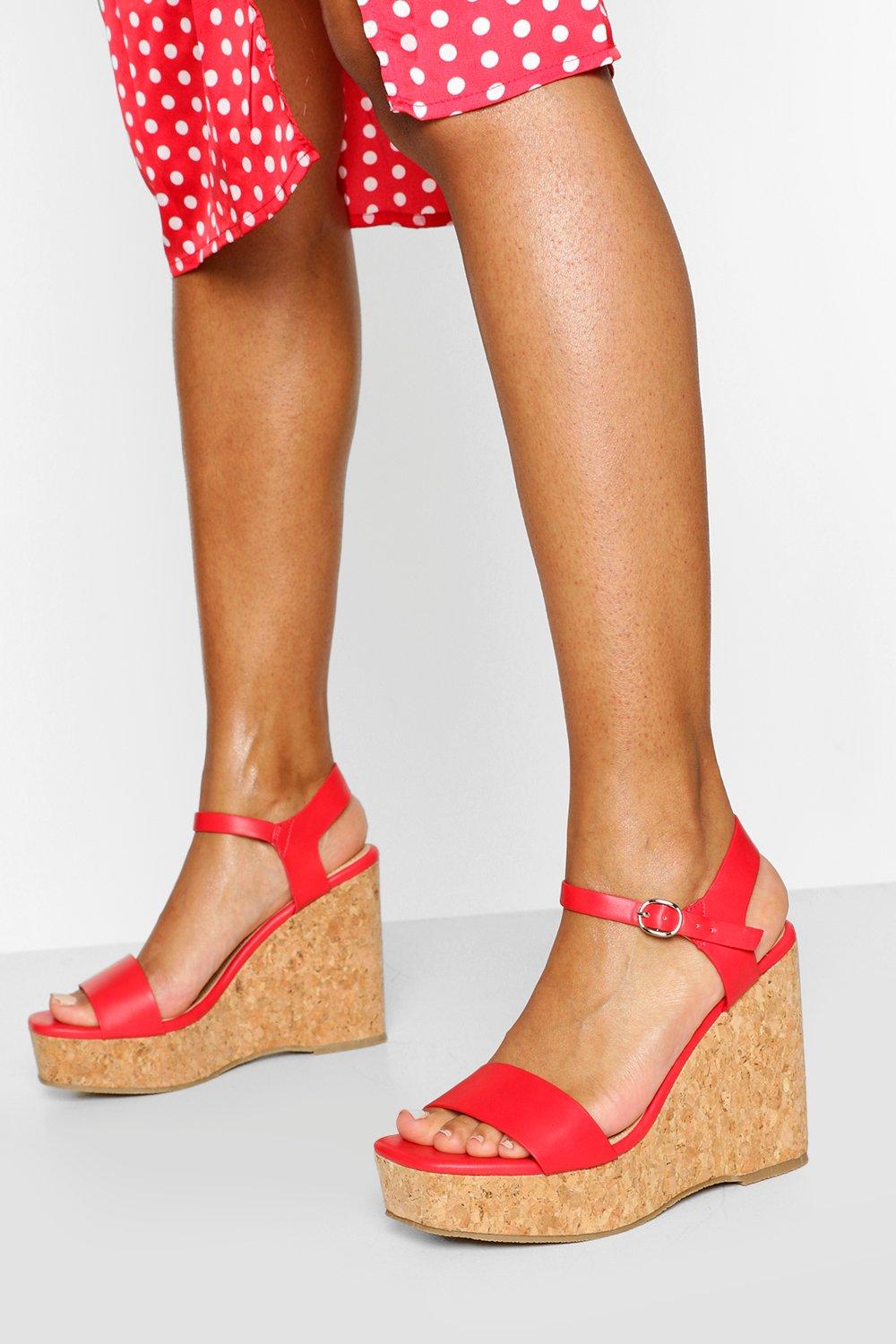 Bright clearance red wedges