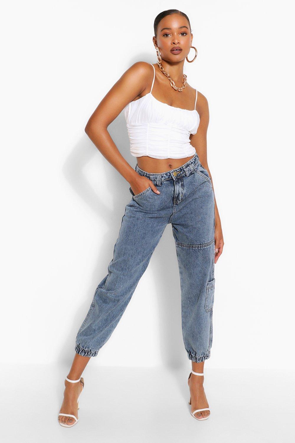 light denim joggers
