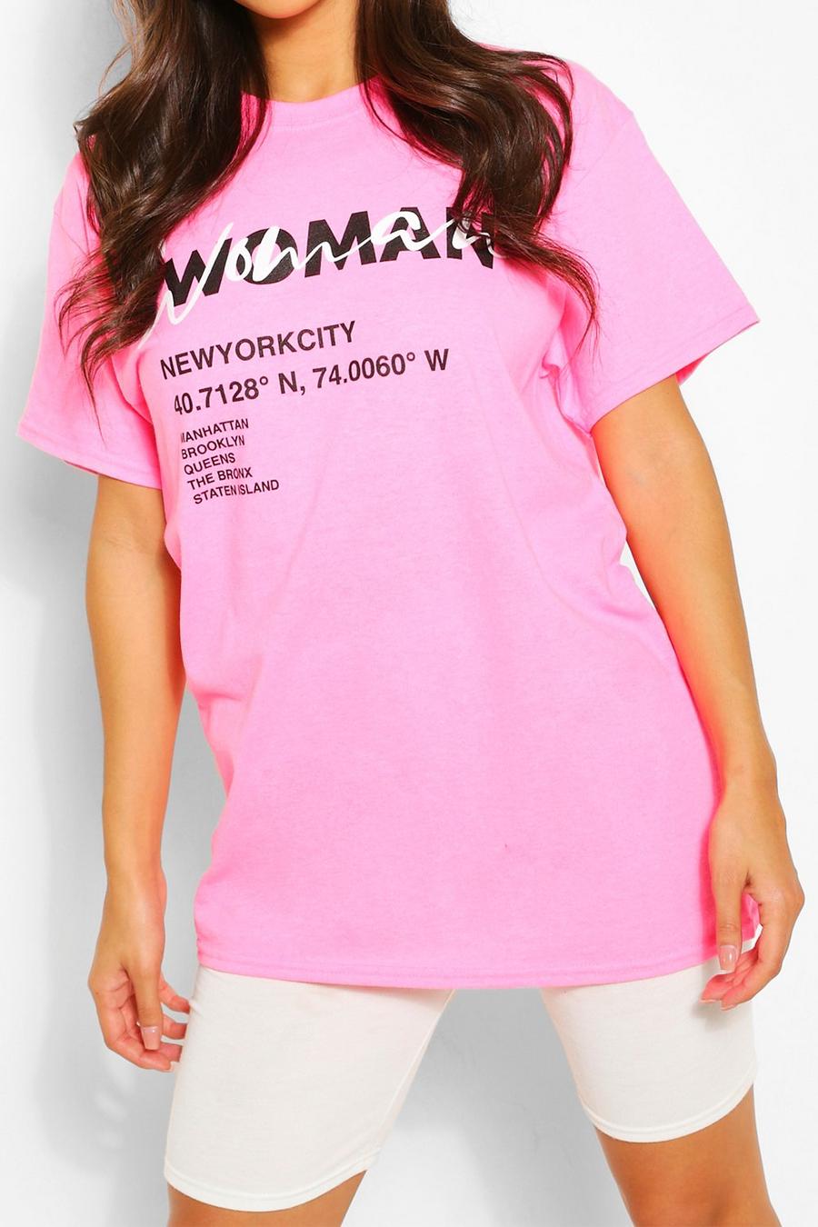 T-Shirt mit „Woman“-Print image number 1
