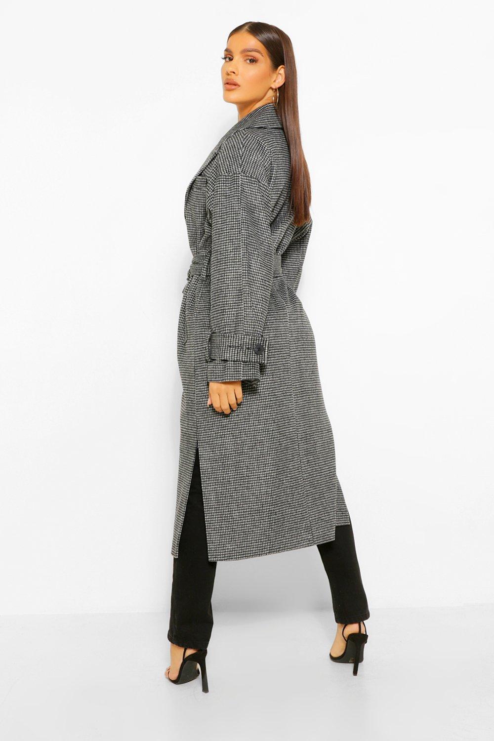 Dogtooth hot sale trench coat