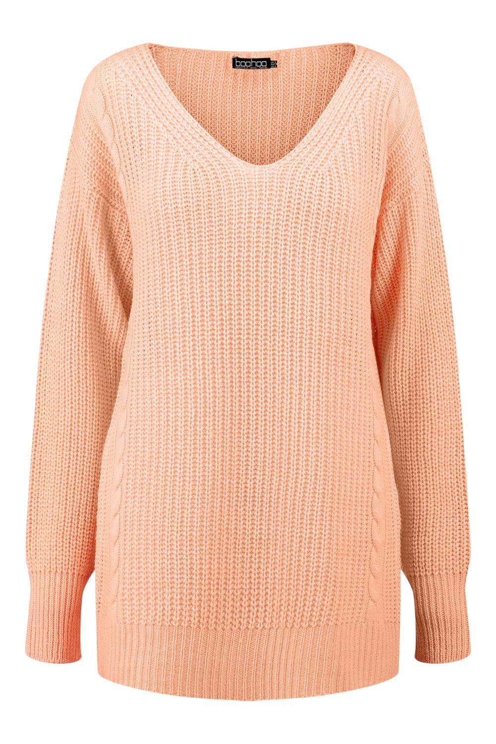 boohoo cable knit jumper