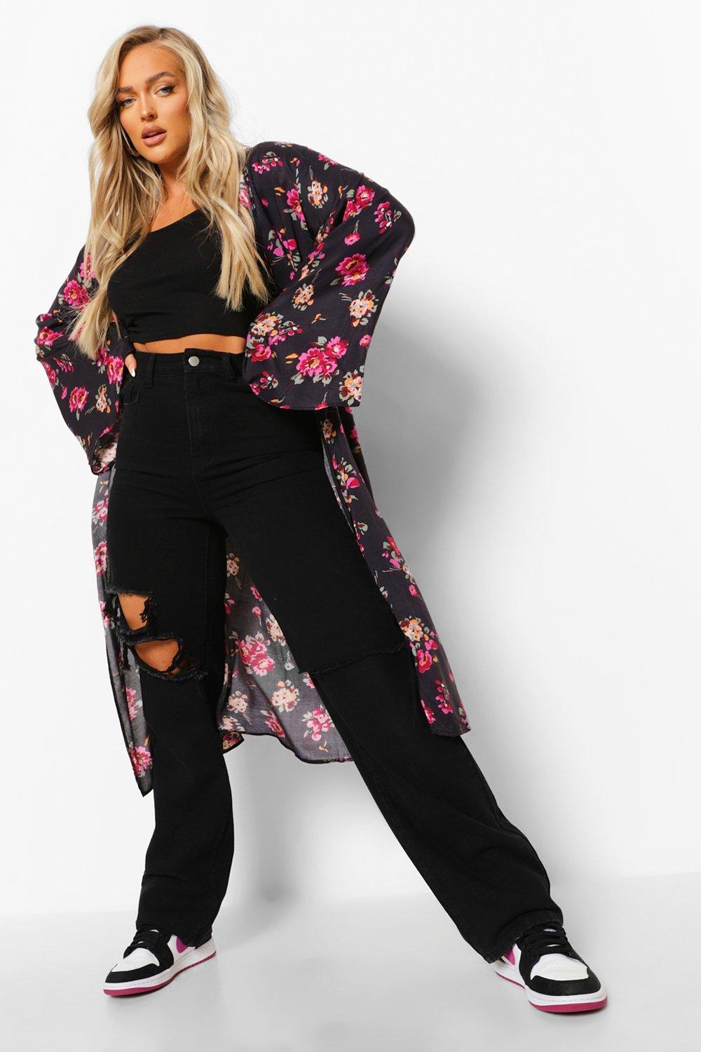 Kimono jacket boohoo best sale