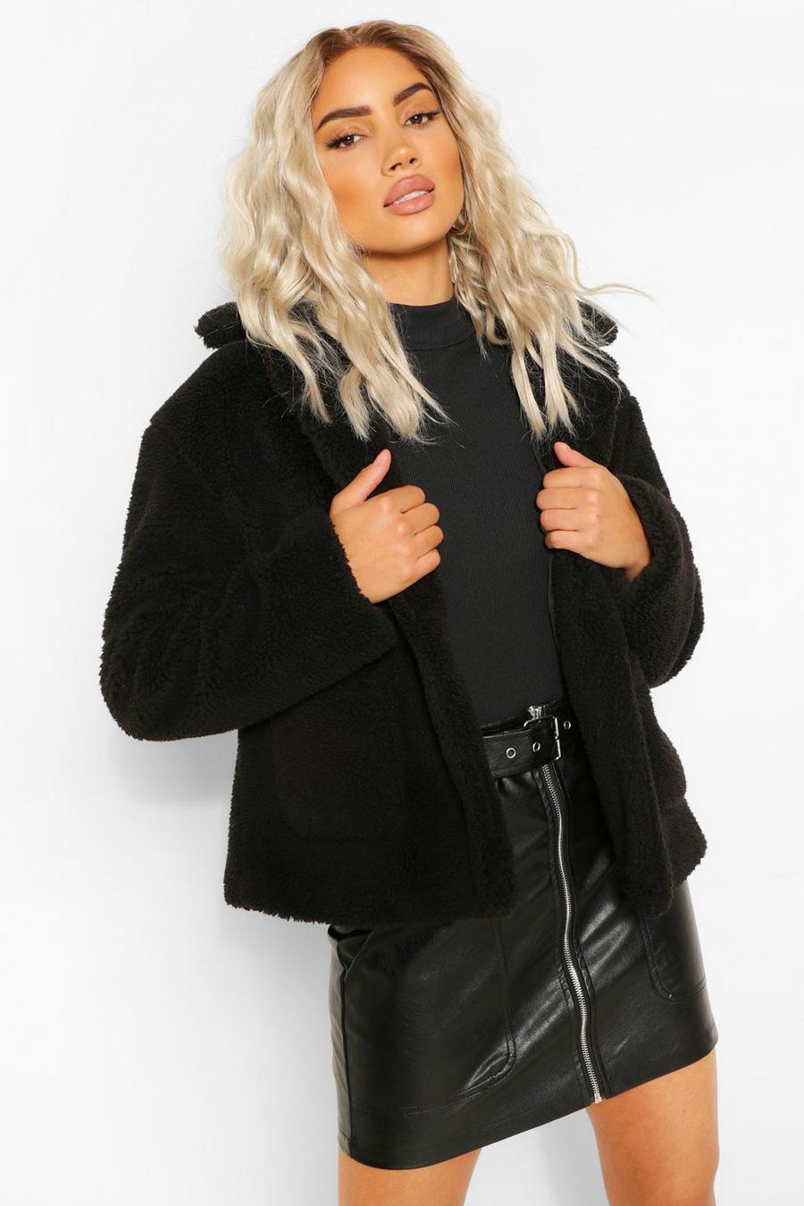 Button Through Teddy Faux Fur Jacket image number 1