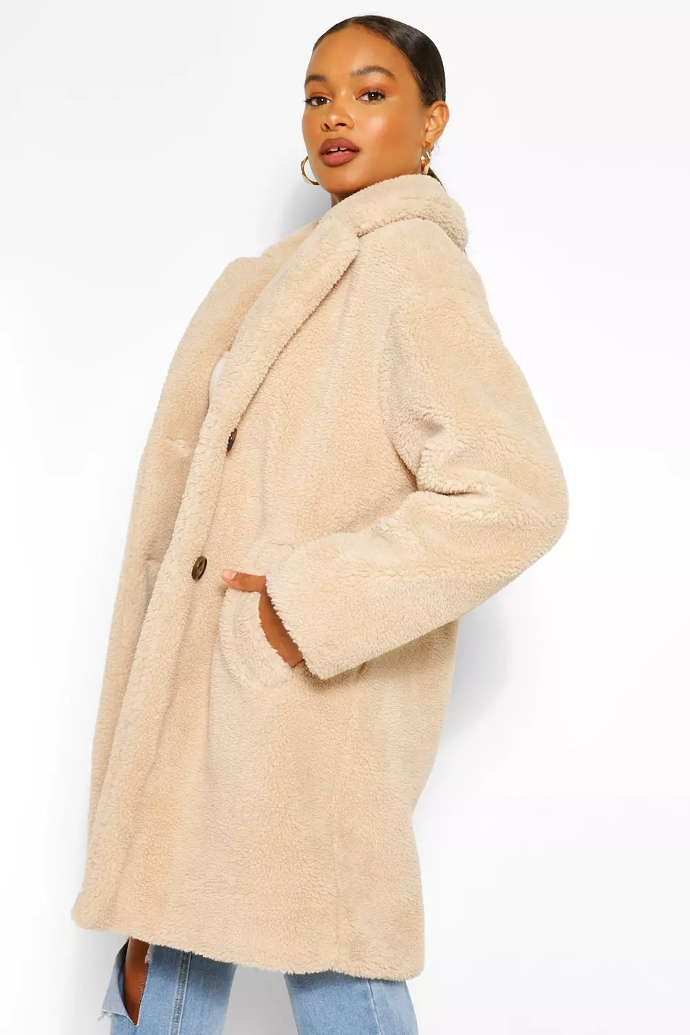 Stone teddy 2025 faux fur coat