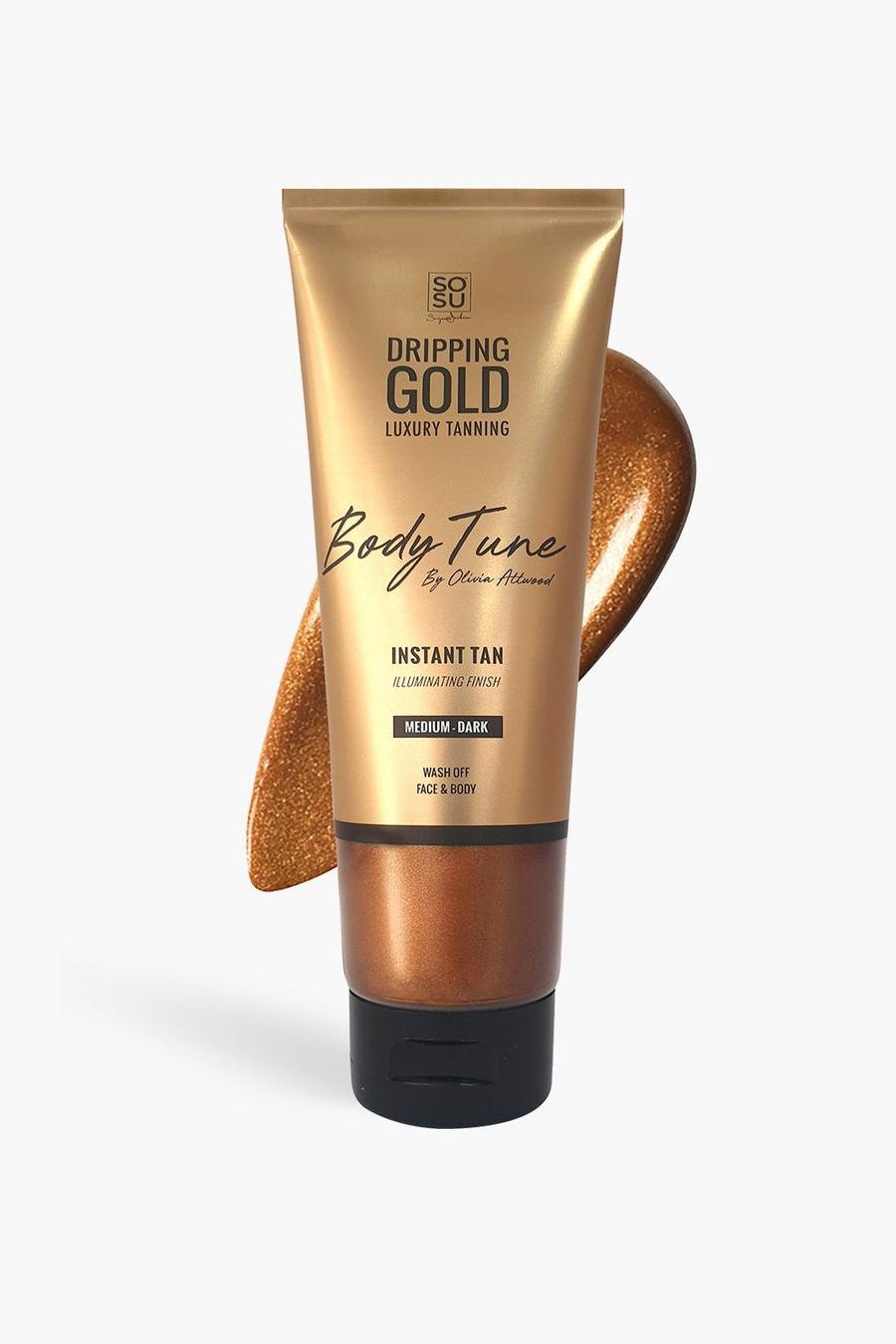 SOSU Dripping Gold Brun utan sol med skimmer - Dark image number 1