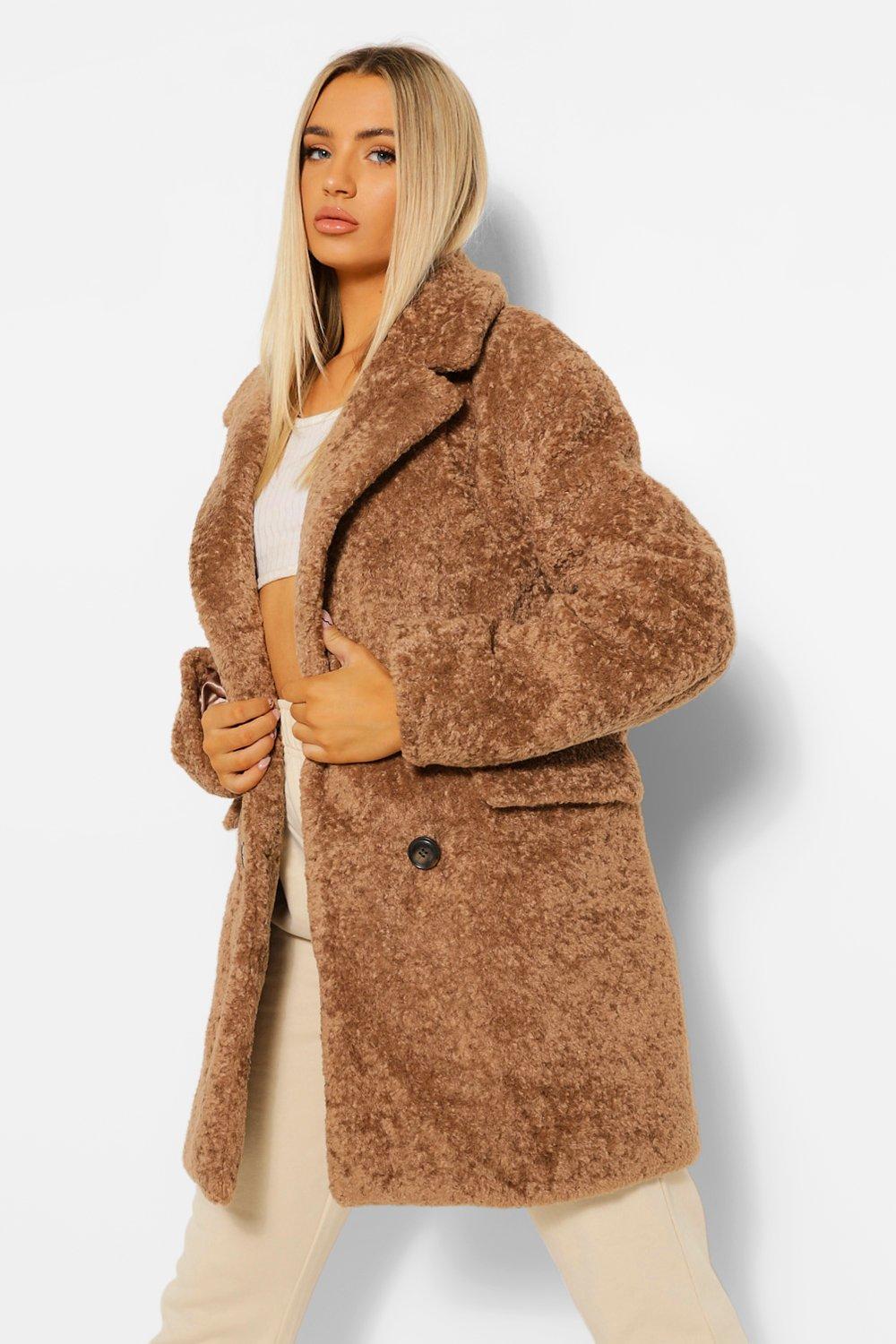 boo hoo teddy coat