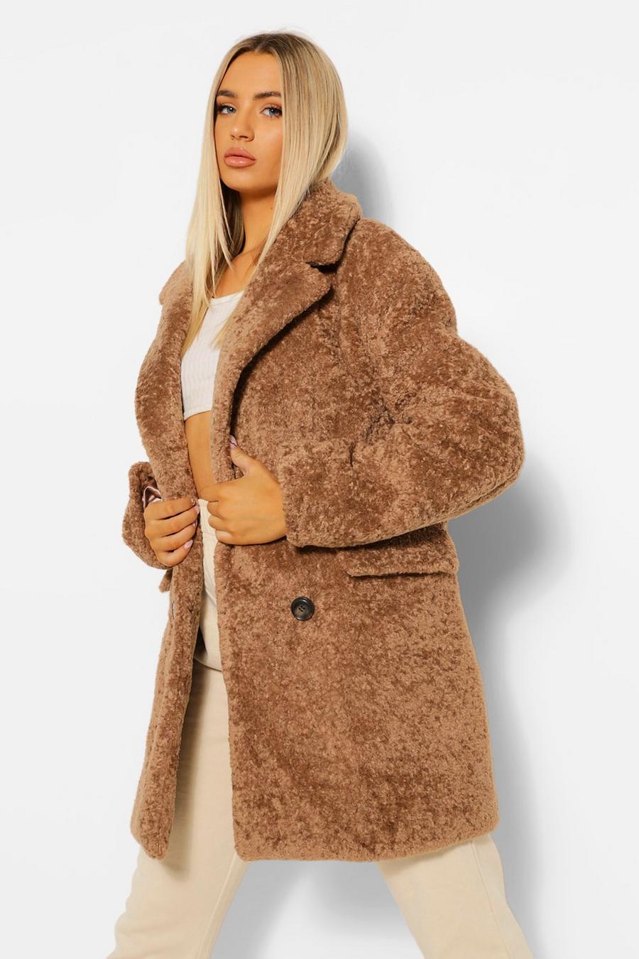 Manteau peluche luxe, Biscuit image number 1