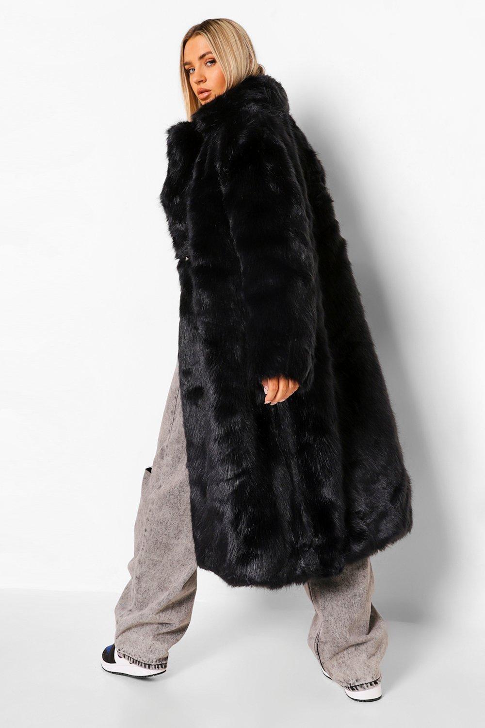 Luxe Faux Fur Longline Coat