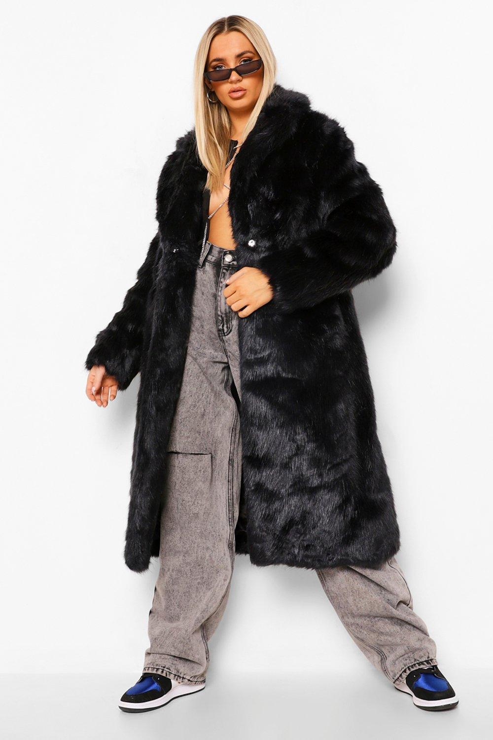 Luxe Faux Fur Longline Coat