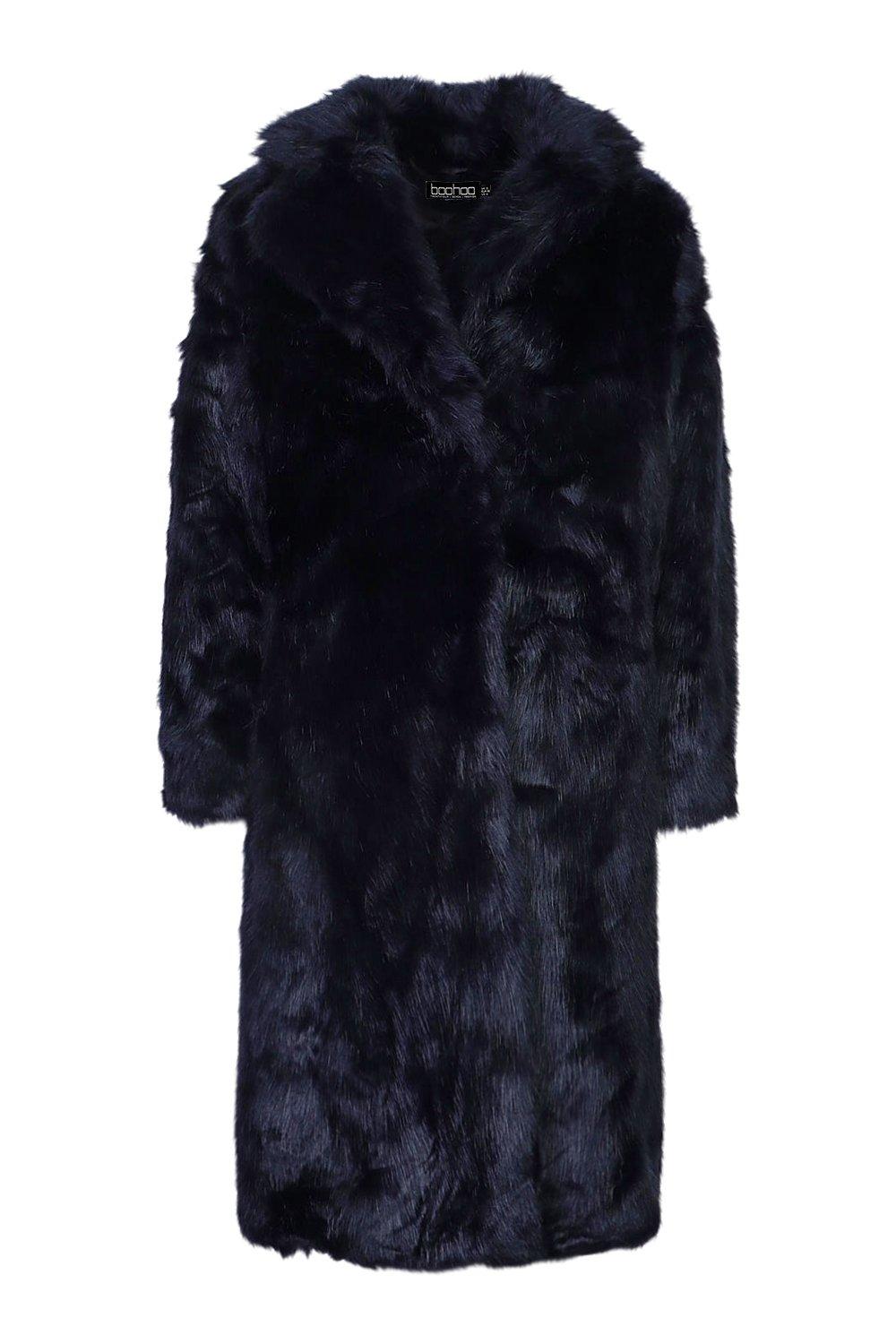 Luxe Faux Fur Longline Coat