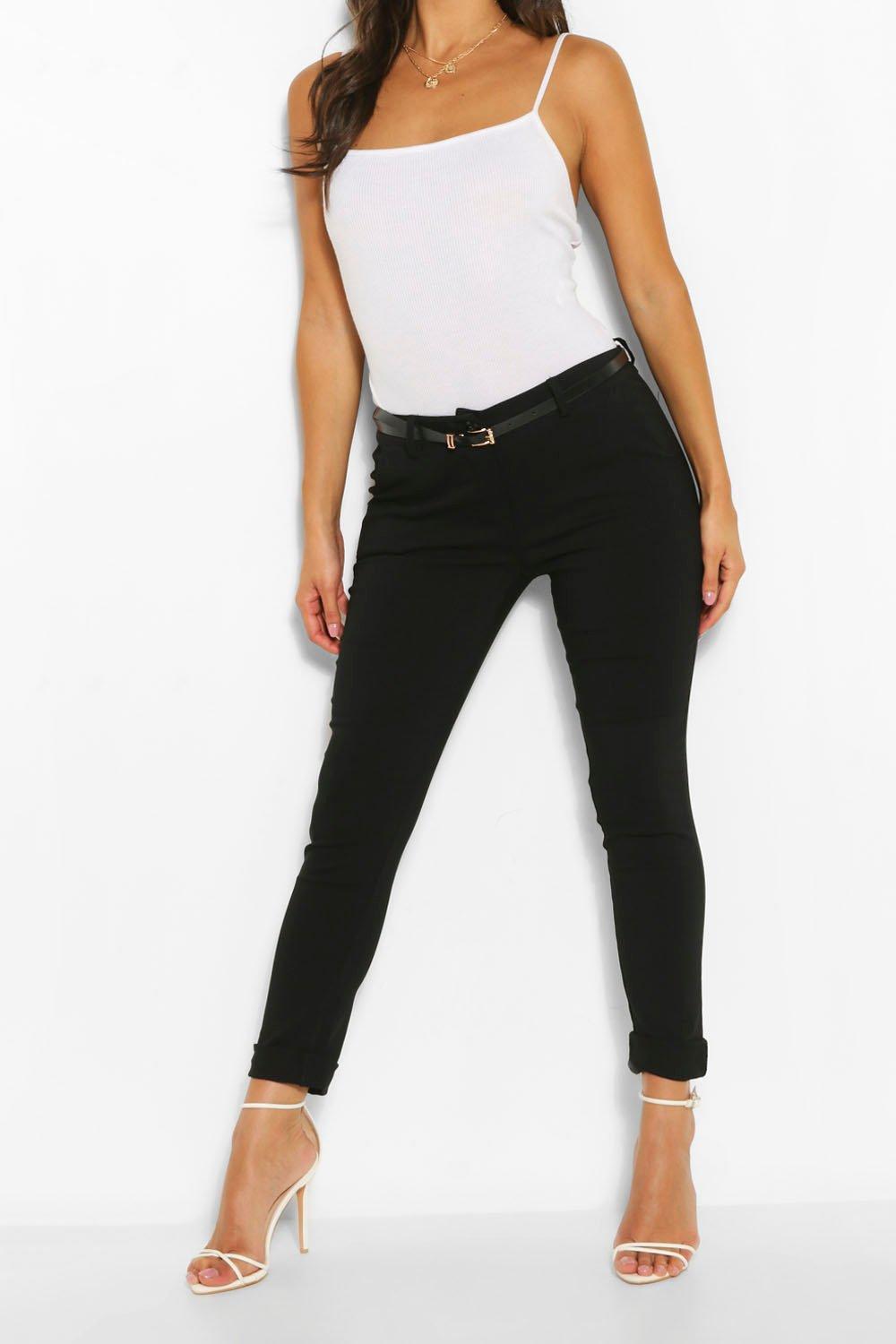 elasticated skinny trousers