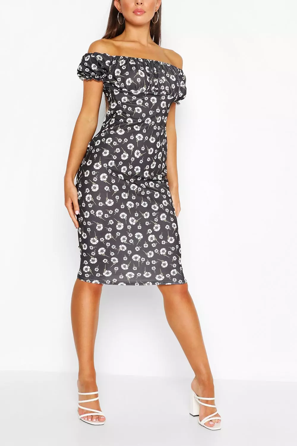 Daisy print shop mini dress