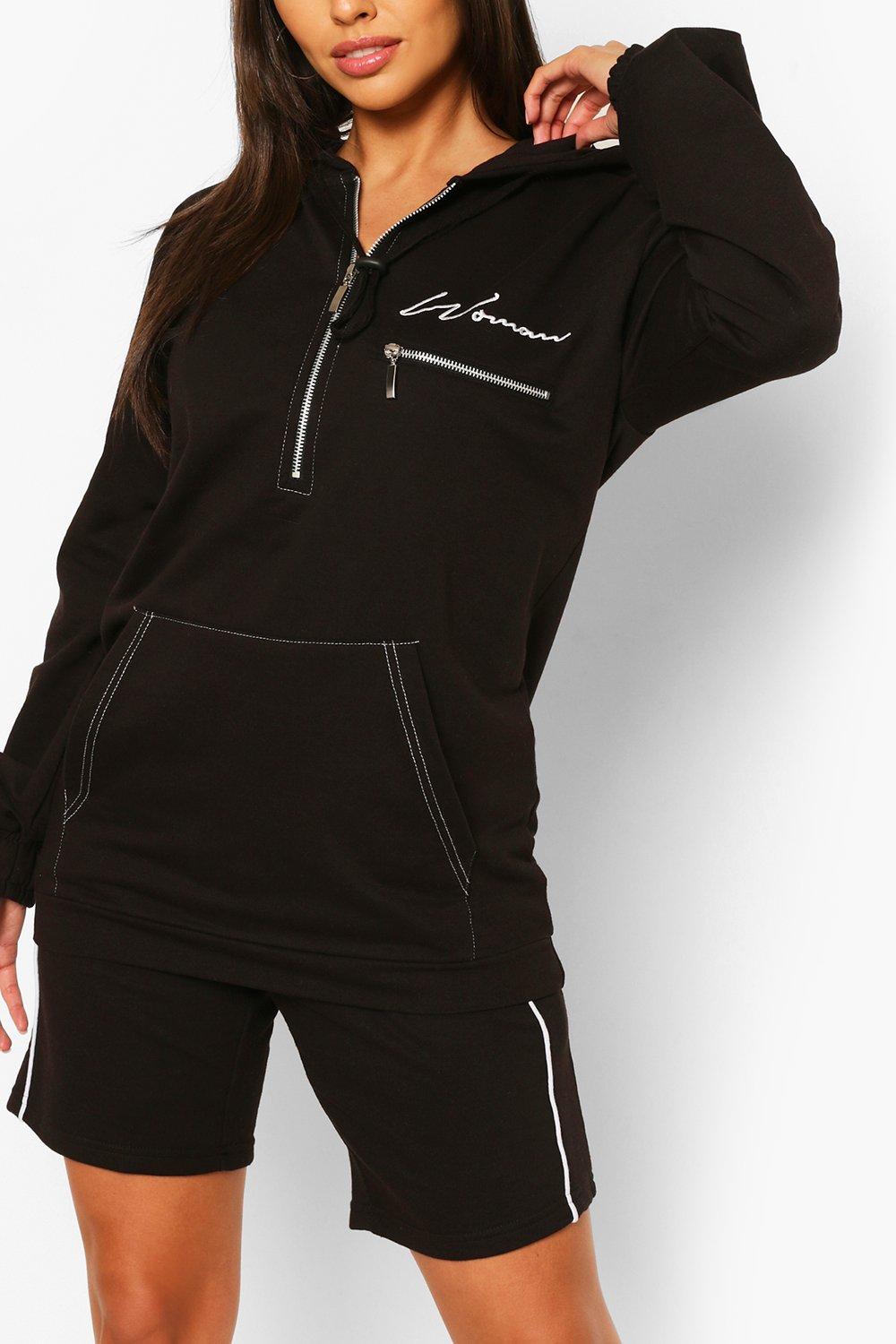 oversized half zip