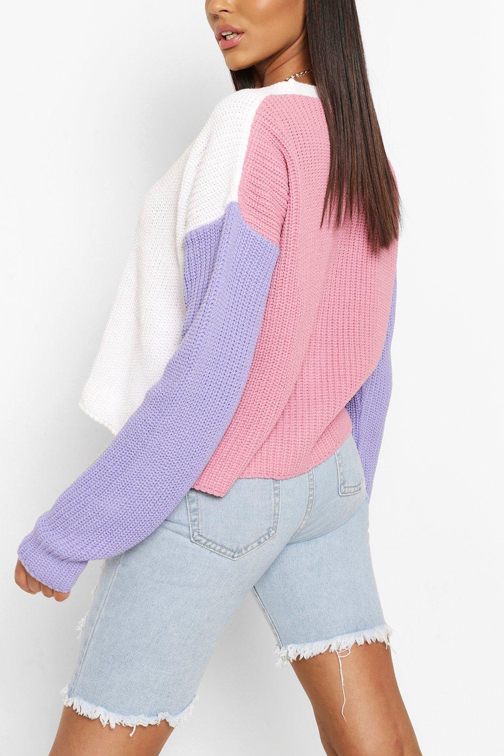 Colour deals block cardigan