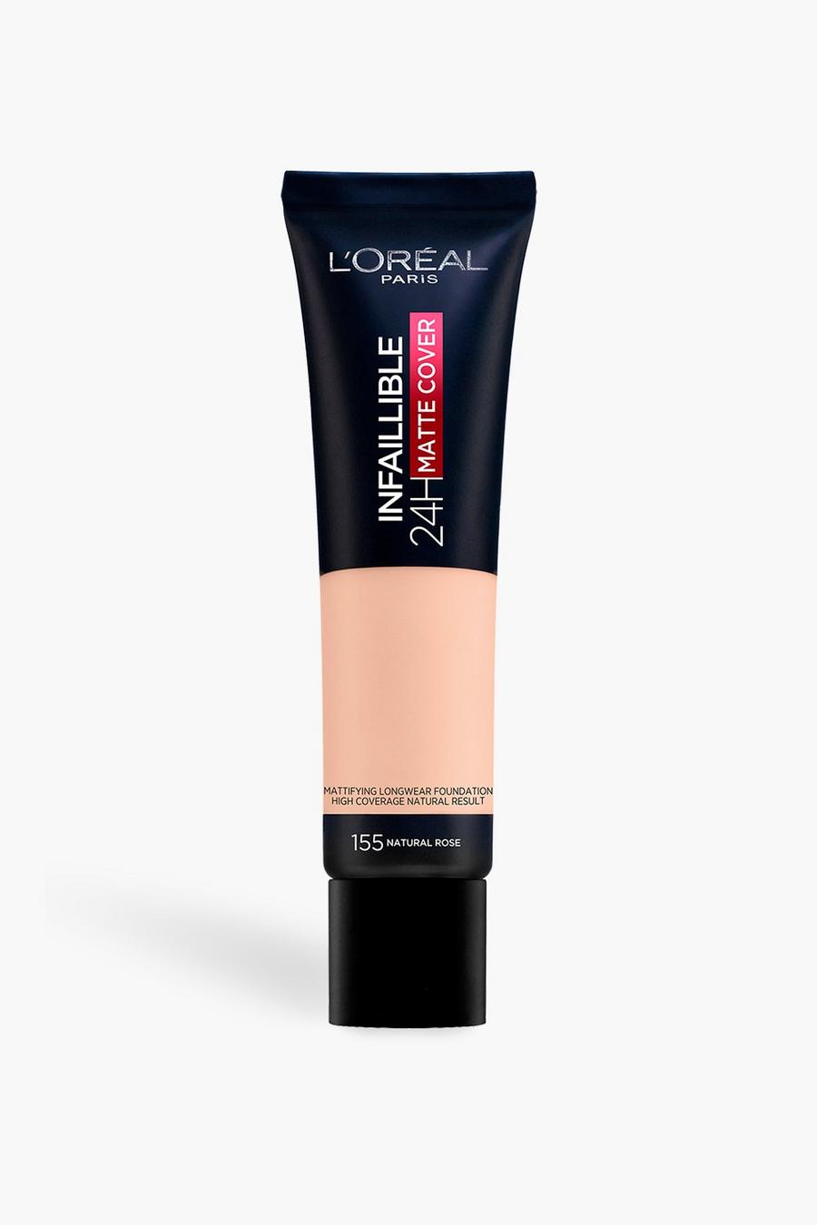 Nude L'Oréal Paris Infallible 24H Matte Liquid Foundation, Shade 155 Natural Rose, SPF 18, 30ml image number 1