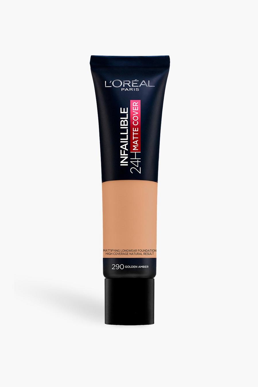 Nude L'Oréal Paris Infallible 24H Matte Liquid Foundation, Shade 290 Golden Amber, SPF 18, 30ml image number 1