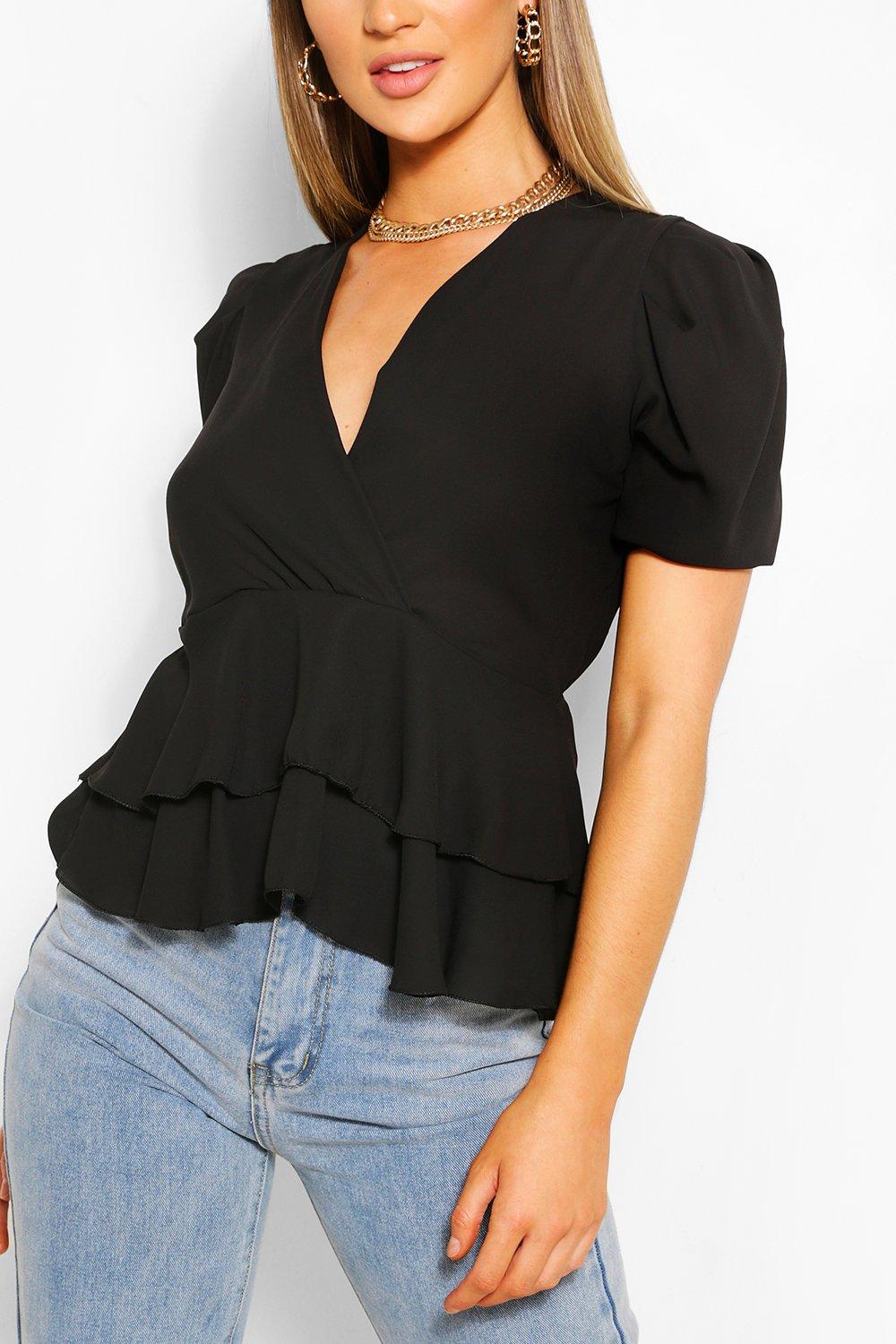 ruffle peplum top
