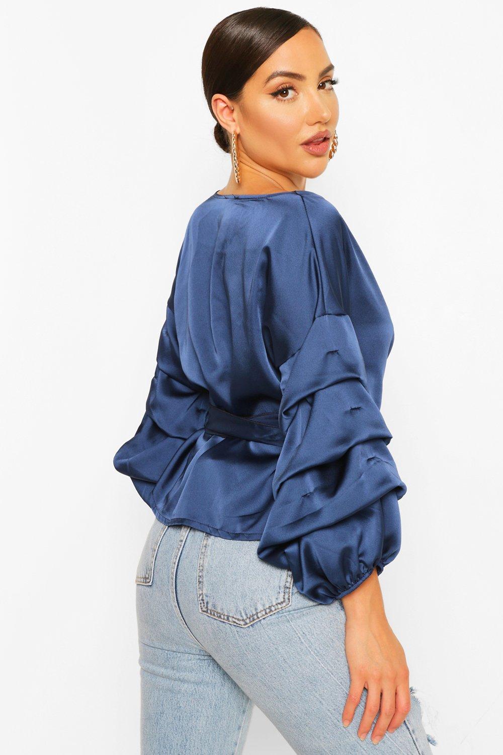 boohoo ruffle top