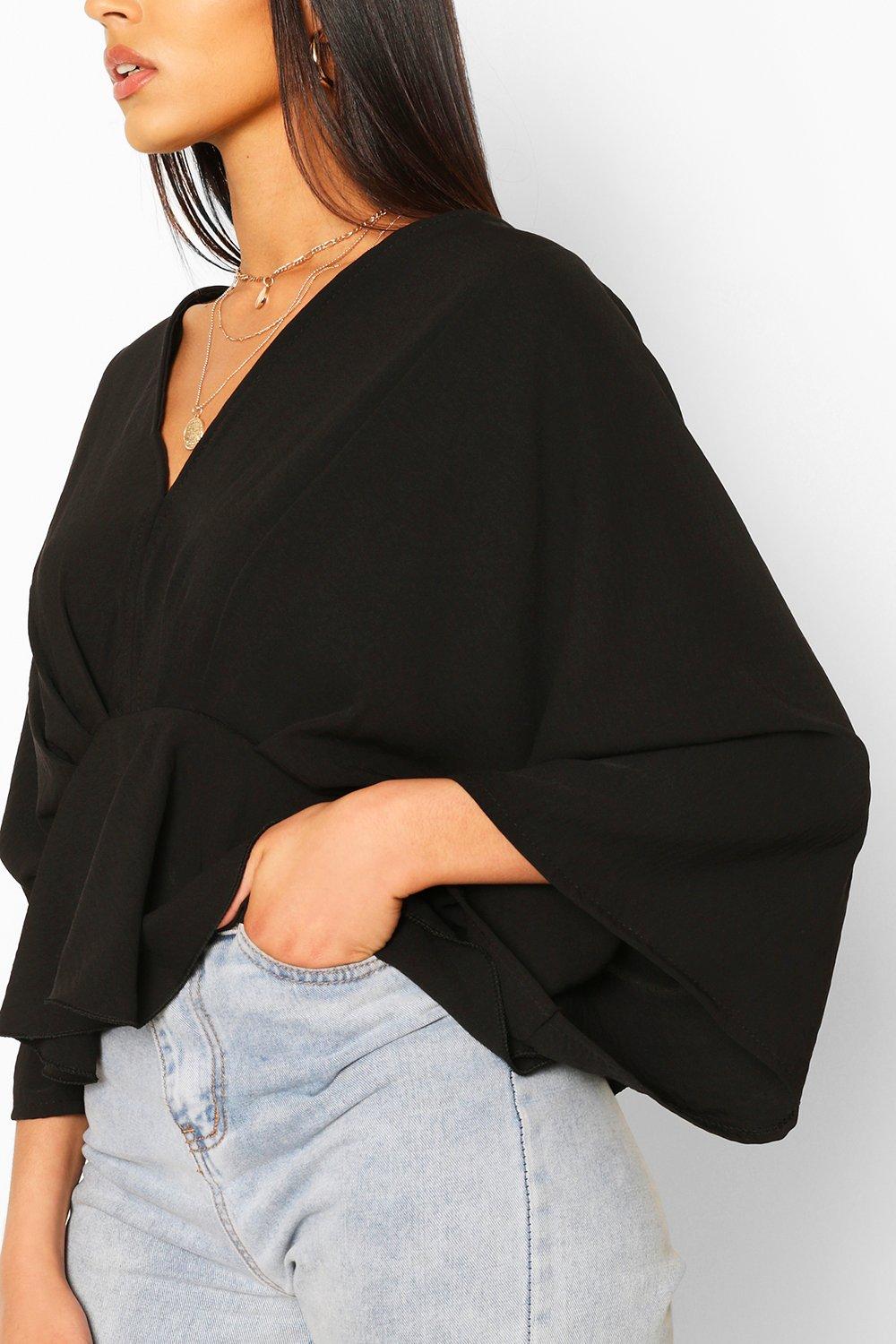 Black shop kimono shirt