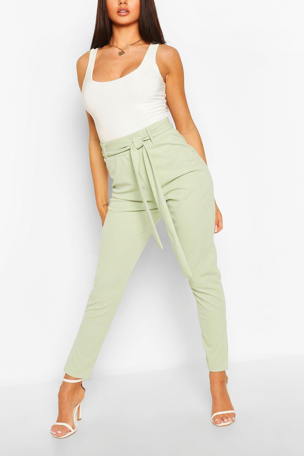 REMY' High Waisted Pants - Olive Green