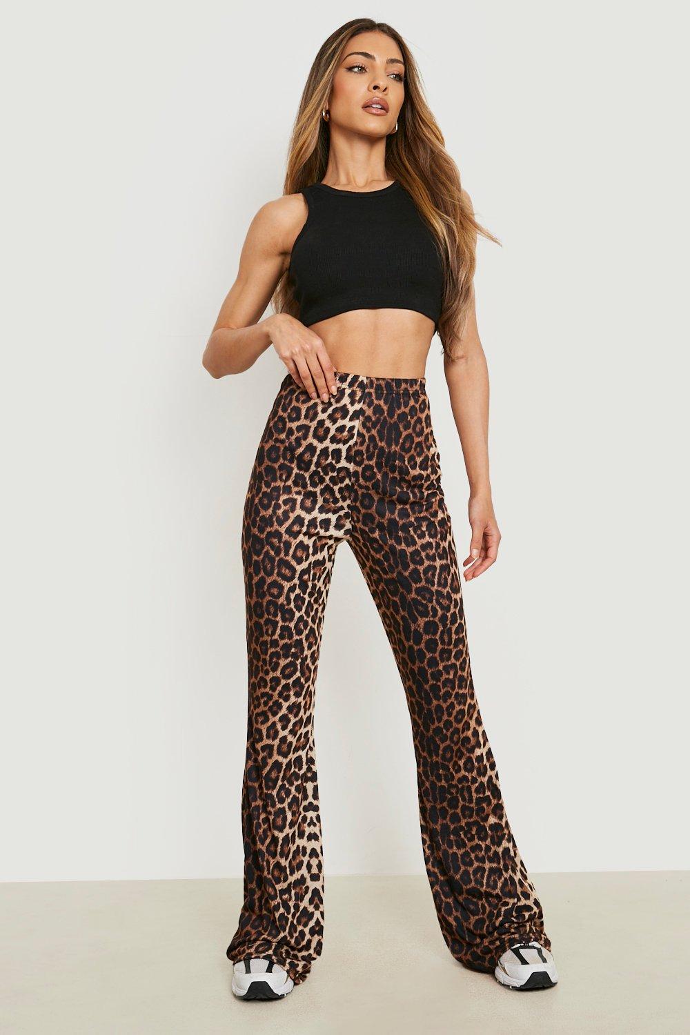 Cheetah print 2024 flare jeans