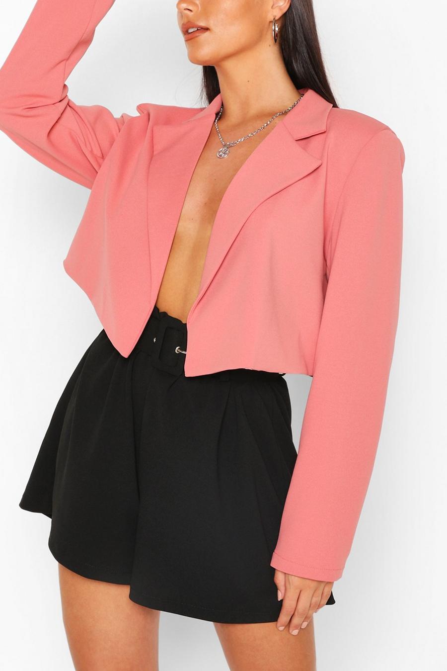 Apricot Tailored Crop Blazer image number 1