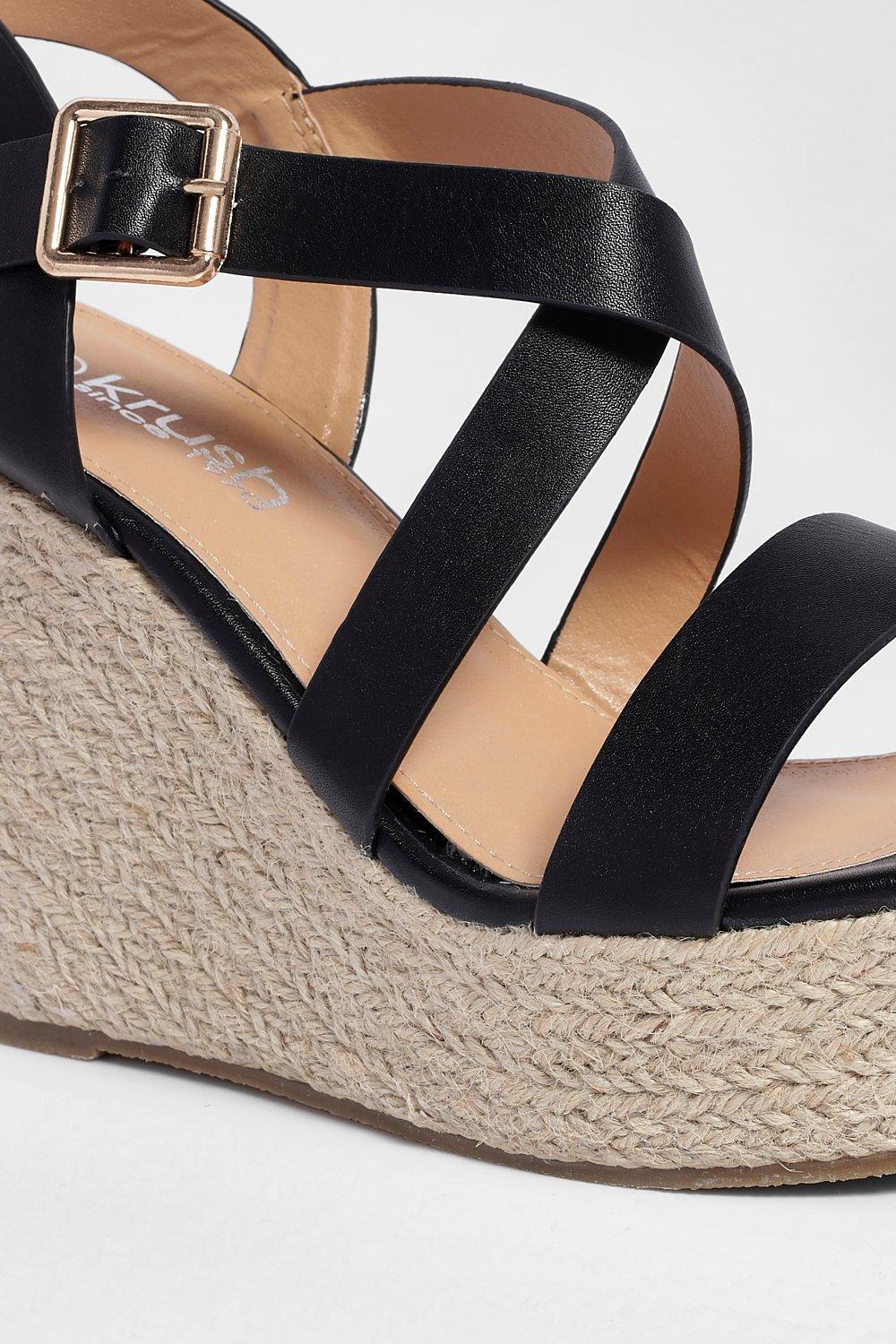 Boohoo cheap espadrille wedges