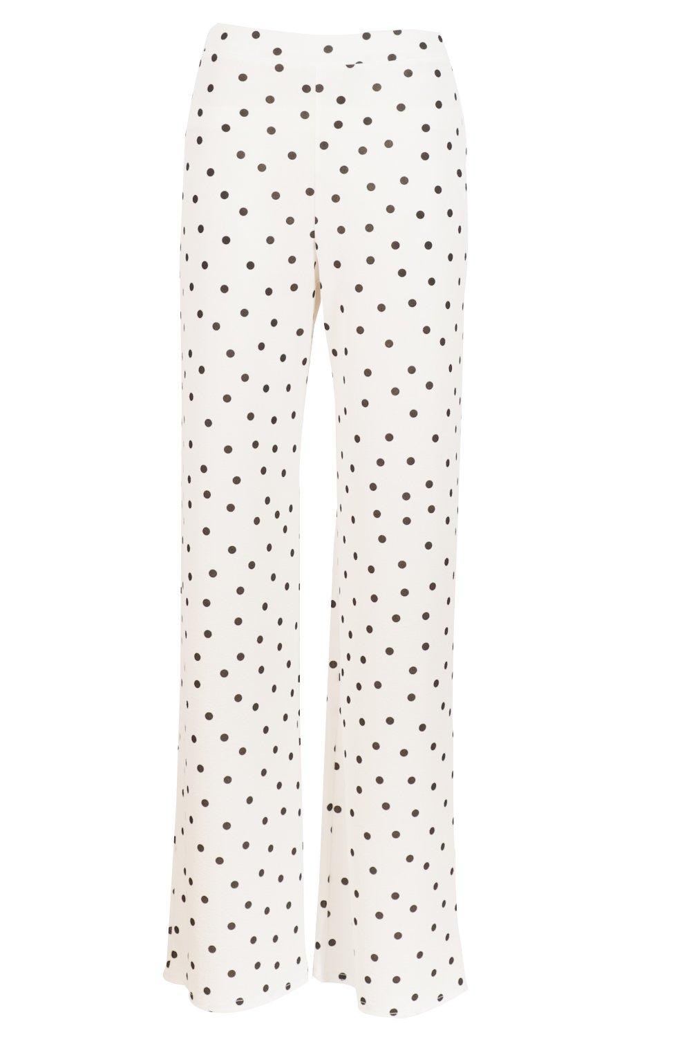 White polka dot hot sale trousers