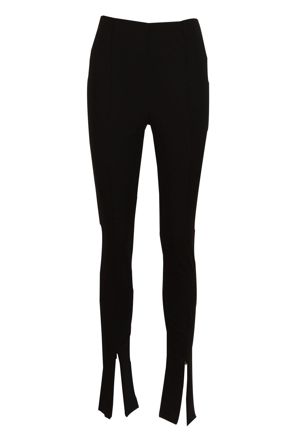 Pantalon noir ouvert en bas new arrivals