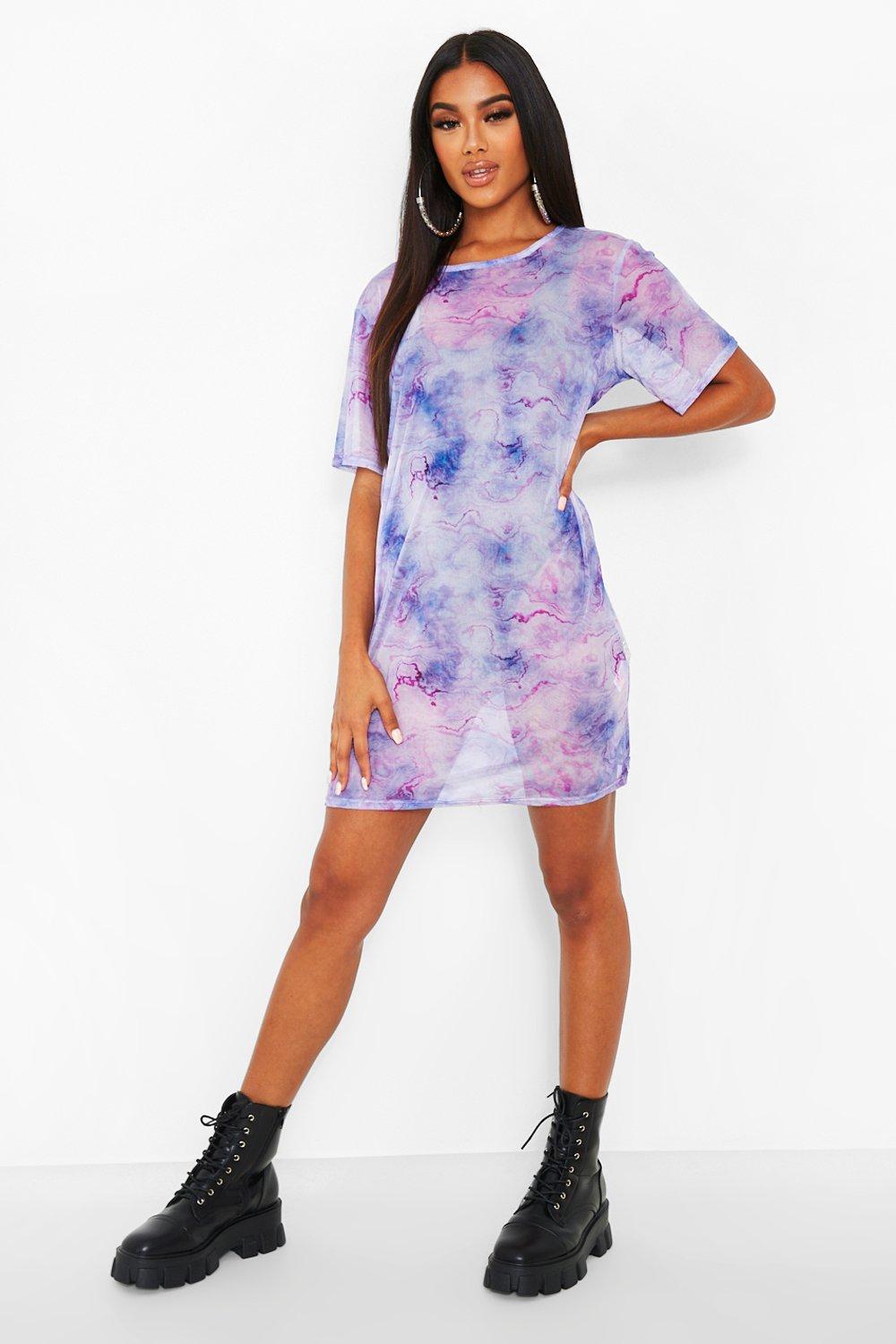 purple dress boohoo