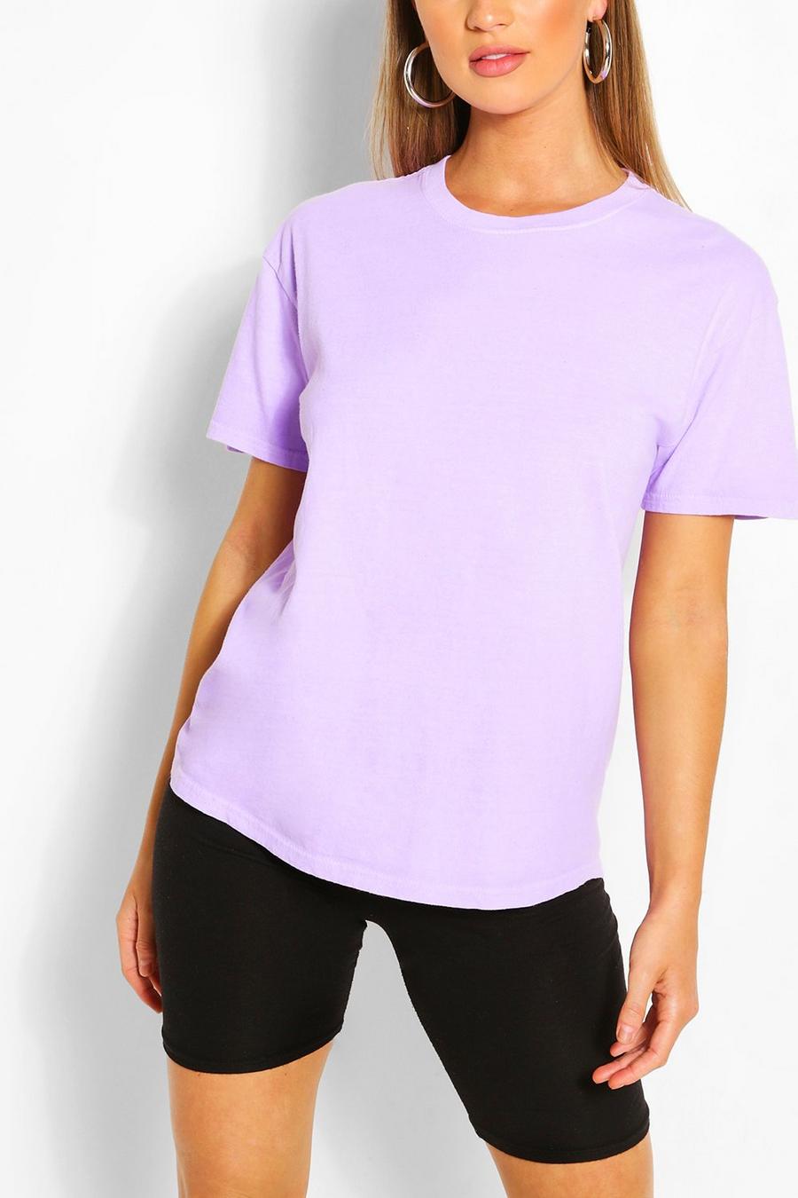 Lilac Oversize t-shirt med tvättad effekt image number 1