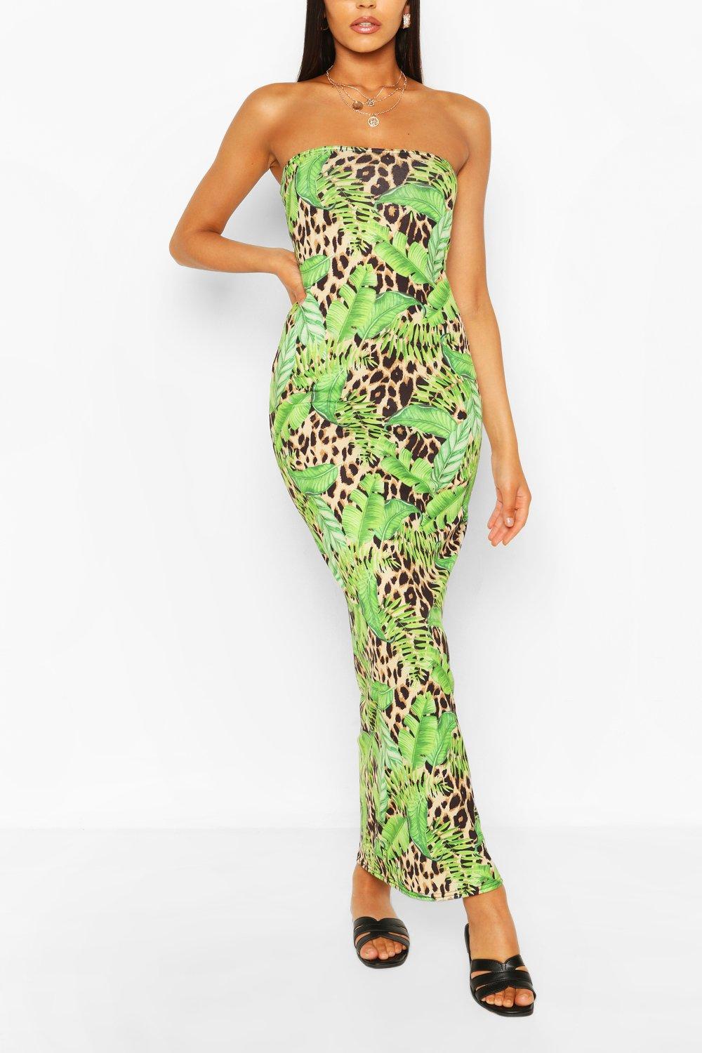 boohoo tube dress