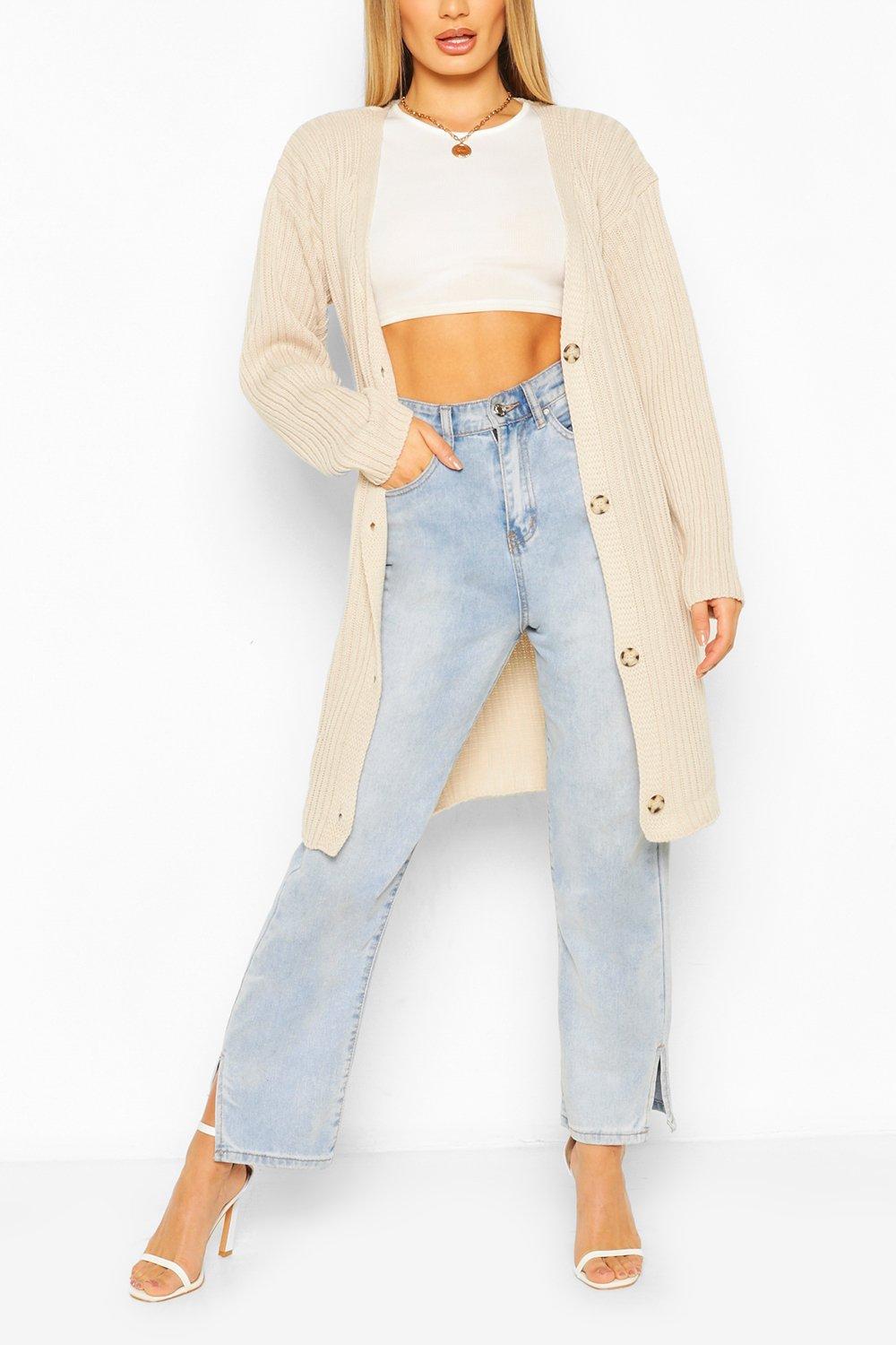 Long cardigan store boohoo