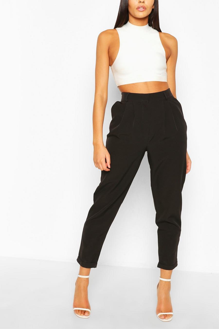 Pleat Front Relaxed Fit Woven Trousers image number 1