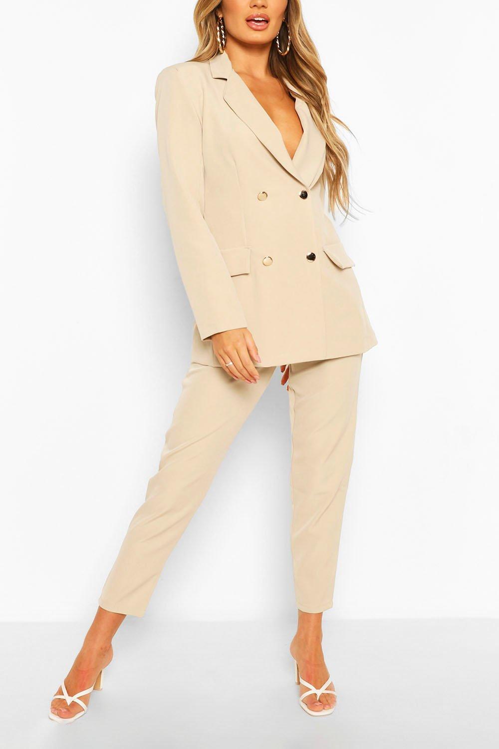 Ensemble blazer coupe cache c ur et pantalon de costume