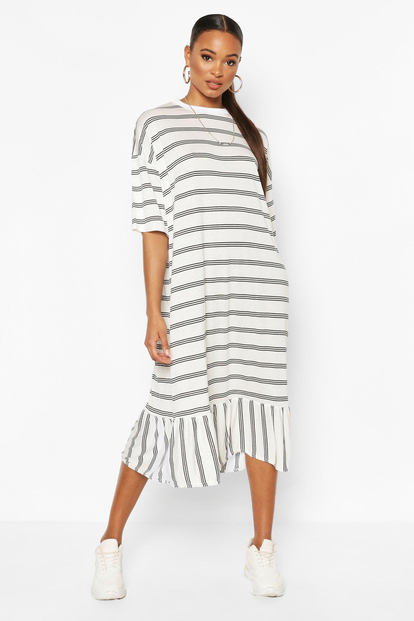 white t shirt midi dress