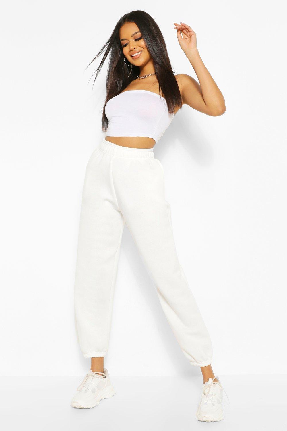 White High Waist Oversized Jogger