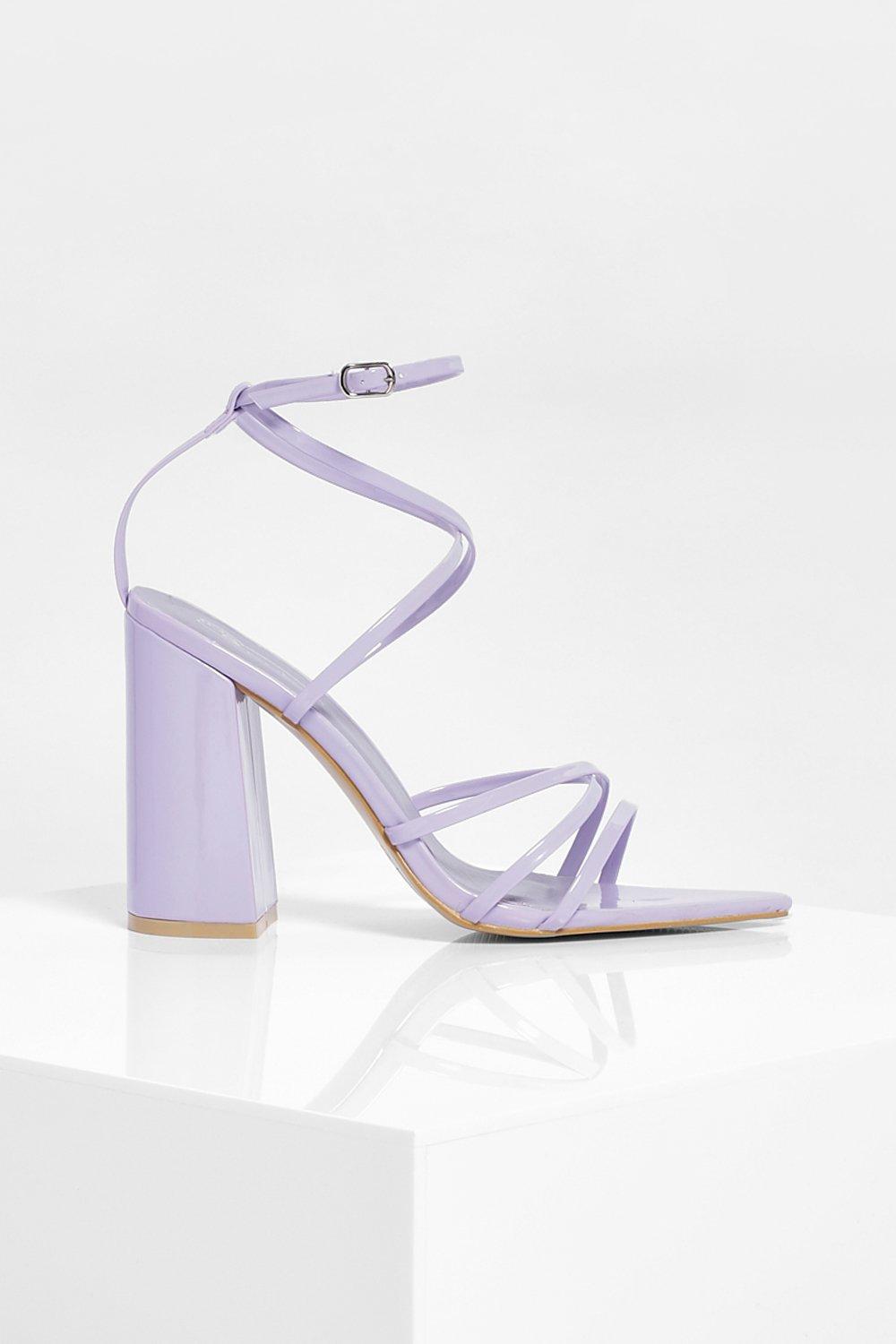 Lilac strappy sandals best sale