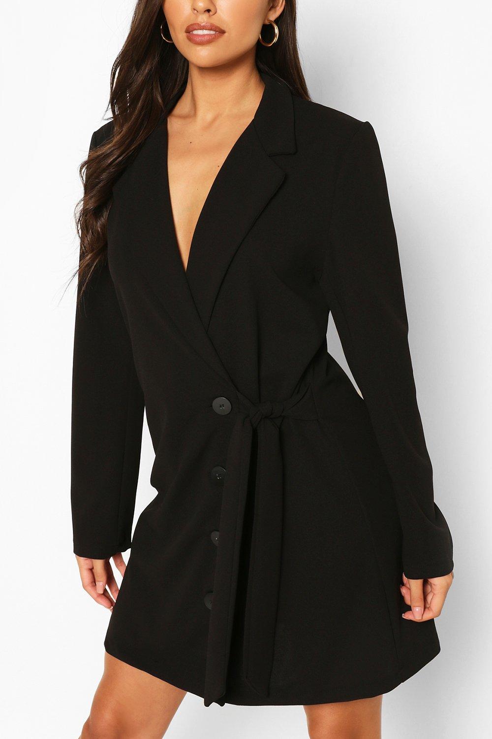 blazer tie dress