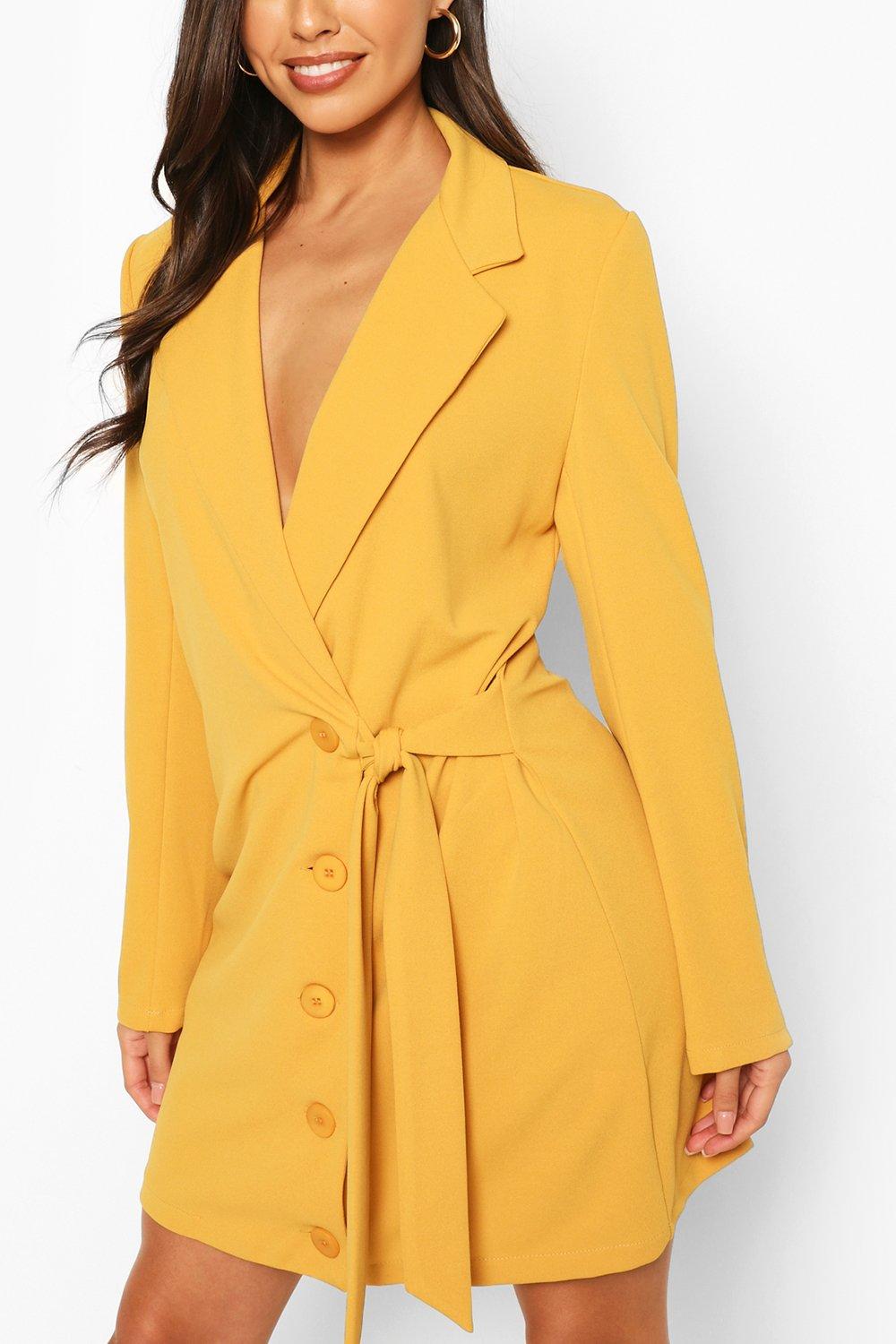 blazer tie dress